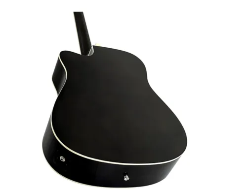 גיטרה אקוסטית מוגברת CUTAWAY בצבע שחור WA-90CE מבית WASHBURN