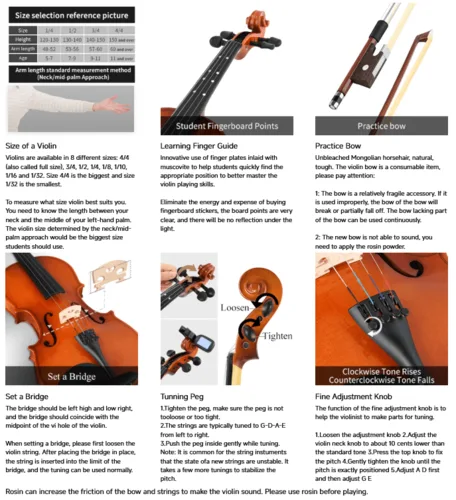 ערכת כינור EVA-2 4/4 מבית EASTAR