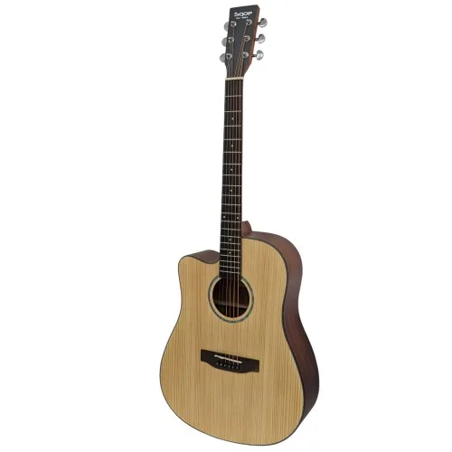 גיטרה אקוסטית שמאלית SQOE ED60C-HL