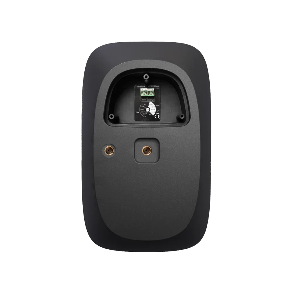 רמקול ";6 מעוצב מוגן מים IP66 100V/8OHM כולל מתלה קיר צבע שחור מבית FONESTAR