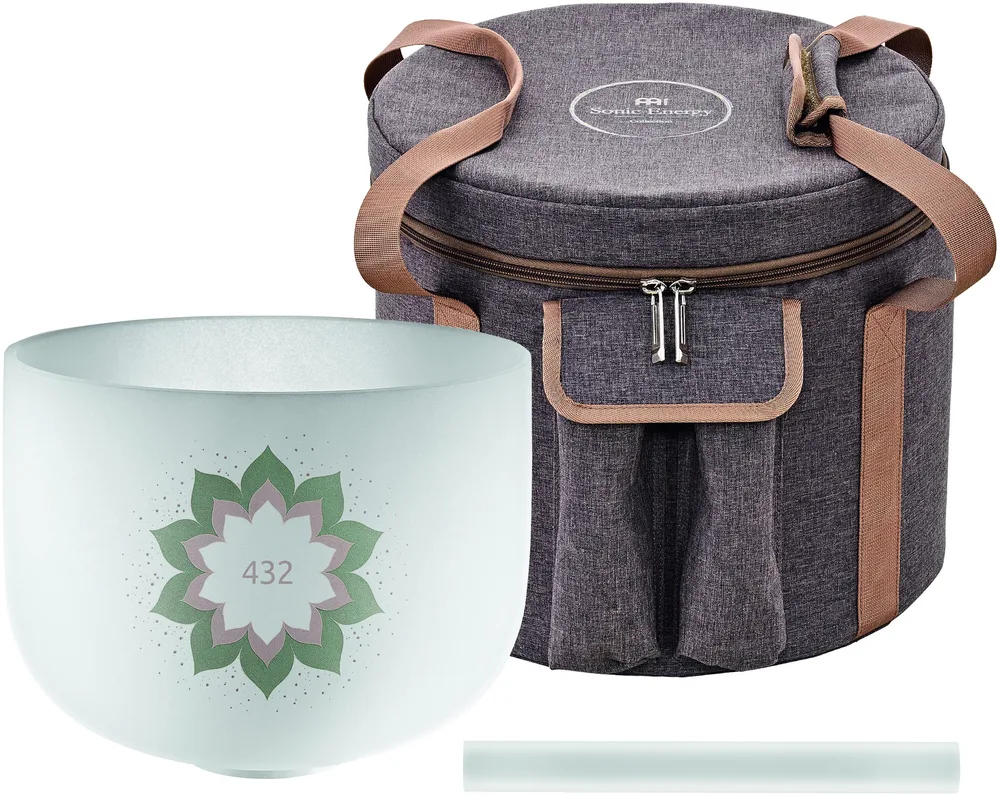 קערת קריסטל (כולל תיק ומקל) Meinl | 9"; – 432 Hz, Lotus Flow.