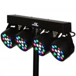 L SET 4 PAR LED סט תאורה עם בקרה