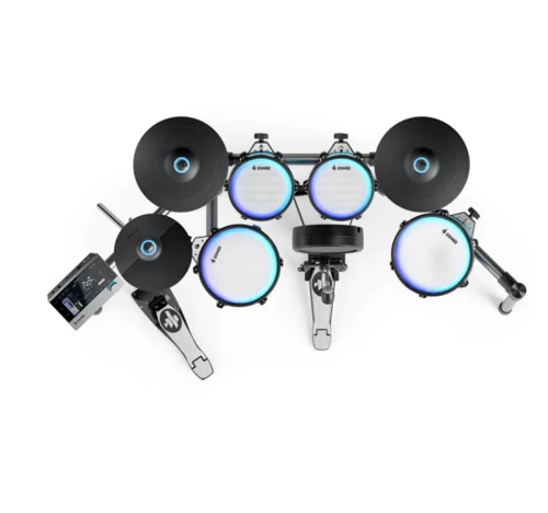 מערכת תופים אלקטרונית מרהיבה עם מסך טאץ BACKBEAT ותאורת לדים מבית DONNER