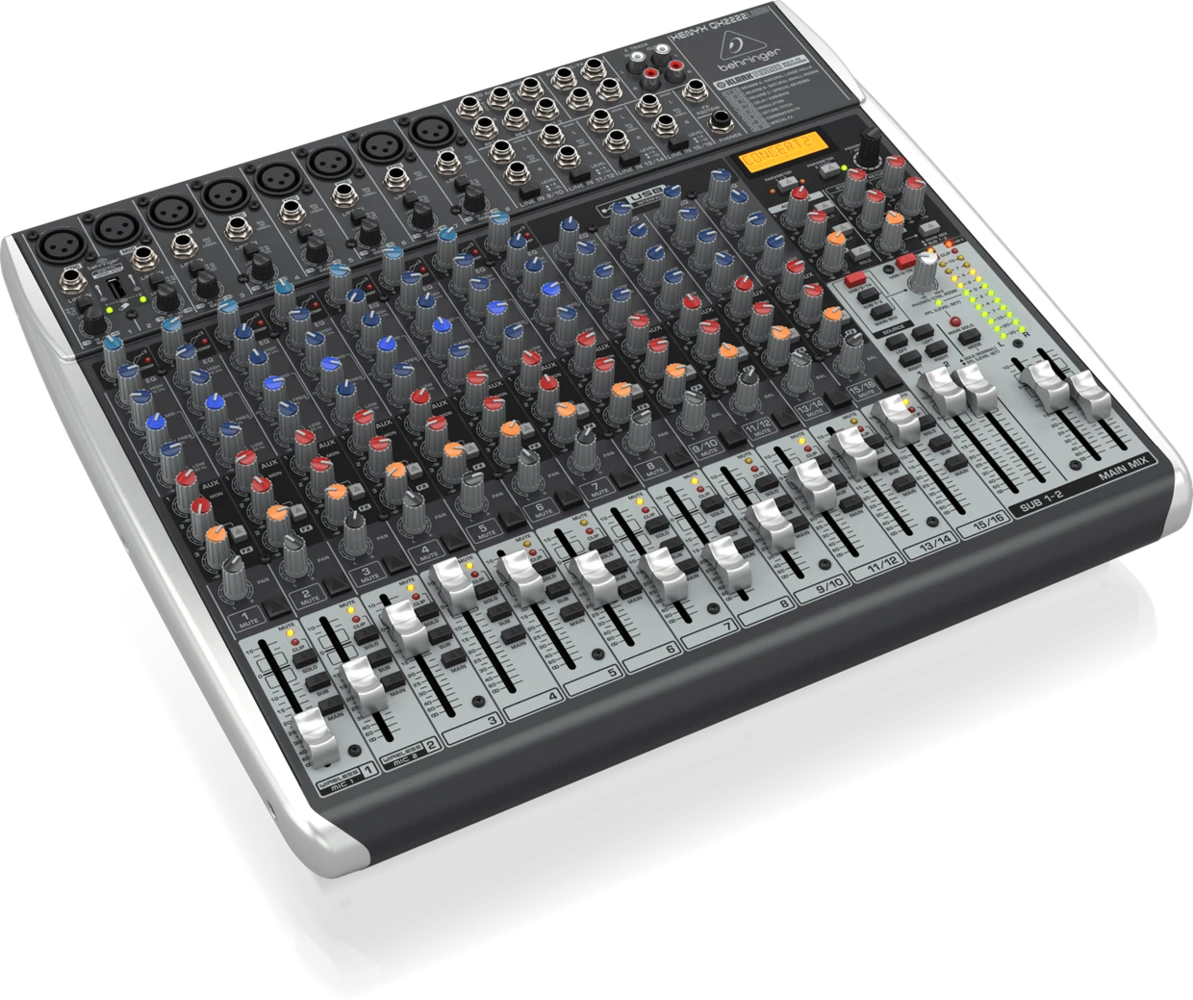 מיקסר אנלוגי 22 ערוצים דגם QX2222USB מבית BEHRINGER