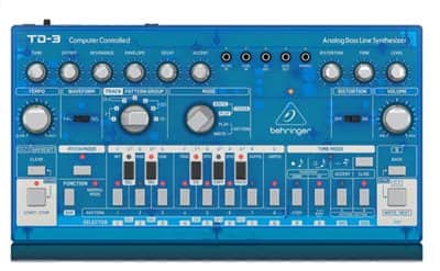 סינטיסייזר בס אנלוגי עם סיקוונסר 16 צעדים TD-3-BB BEHRINGER TK