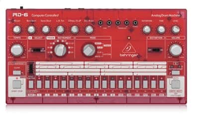 מכונת תופים בצבע אדום-לבן RD-6-SB Behringer TK