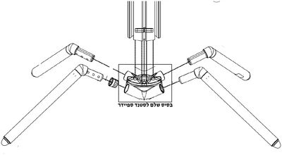 בסיס לסטנד ספיידר 3-18860-0027 Konig & Meyer SH.