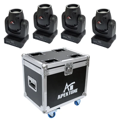 סט 4 פנסי עם קייס קשיח BEAM 100W Apextone