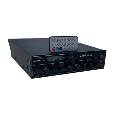 מגבר קומפקטי כולל נגן USB/SD/FM/BT בהספק 2X90W MAX 4ohms
