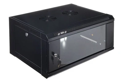ארון תקשורת 6U בגודל 600*550 שחור RBS-600