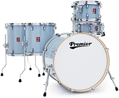 מערכת תופים אפורה 5 חלקים(12,14) 22 Artist Steel Grey PAB22-5SP2SGL Premier SH.