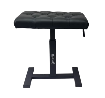 כסא פסנתר הידראולי בצבע שחור PB-59A עם רגליים בצורת H בצבע שחור מט מבית LEGRAND