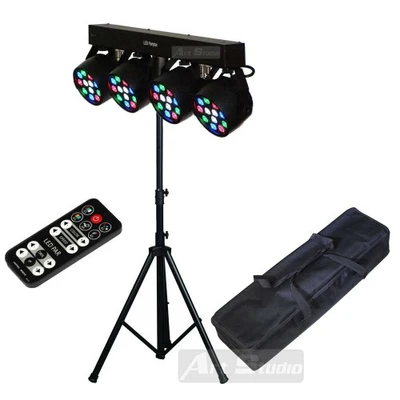 L SET 4 PAR LED סט תאורה עם בקרה